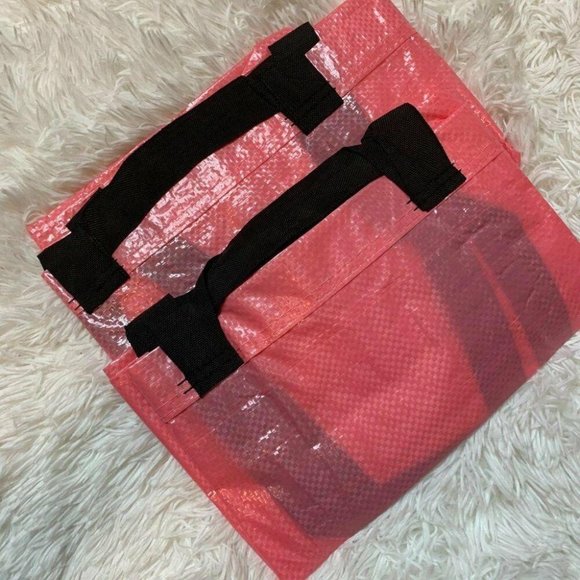 2 IKEA Pink SLUKIS Shopping Bag Tote 19 Gallon - Picture 2 of 6